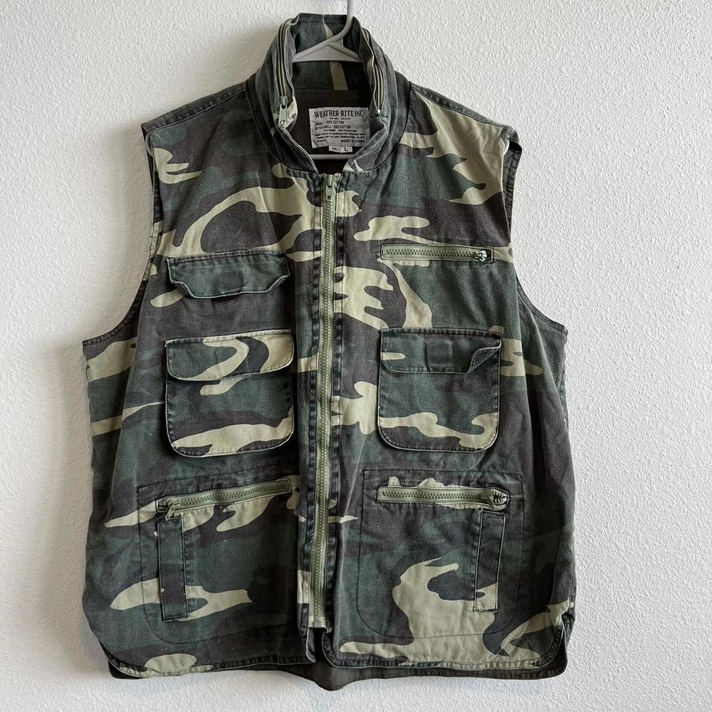 Mens Camo Army Fatigue Cargo Vest